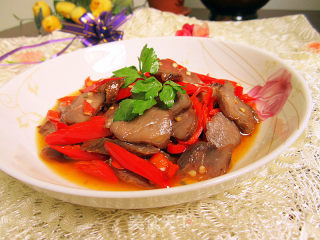 辣炒腊瘦肉的做法步骤：7