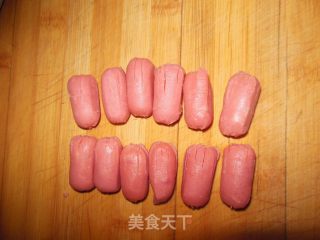花朵肠仔面包的做法步骤：8