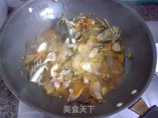 酸菜桂花鱼的做法步骤：7