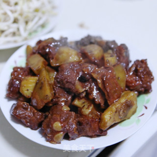 驴排焖土豆的做法步骤：7