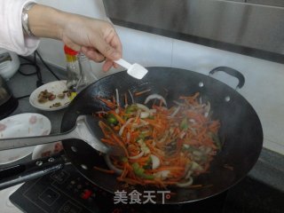 胡萝卜炒肉的做法步骤：8