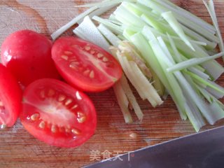 蕃茄菜花的做法步骤：2