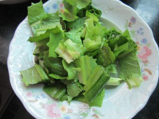 鲜嫩莴笋叶炒蛋的做法步骤：3