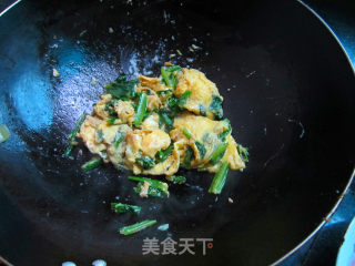 鲜嫩莴笋叶炒蛋的做法步骤：9