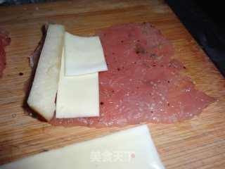 黑胡椒芝士猪柳卷的做法步骤：4