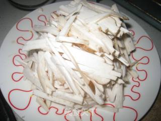 豆豉肉丝炒杏鲍菇的做法步骤：1