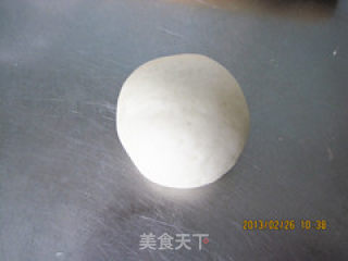 红豆馅雪花面包的做法步骤：6