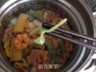 意式青酱海鲜面的做法步骤：7