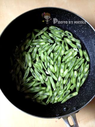芝香四季豆的做法步骤：3