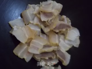 腊肉菜花的做法步骤：6