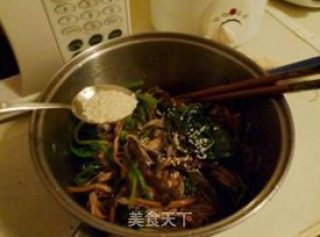 芥末粉丝素拌菜的做法步骤：10