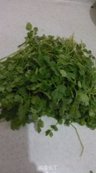 蒸香菜的做法步骤：1