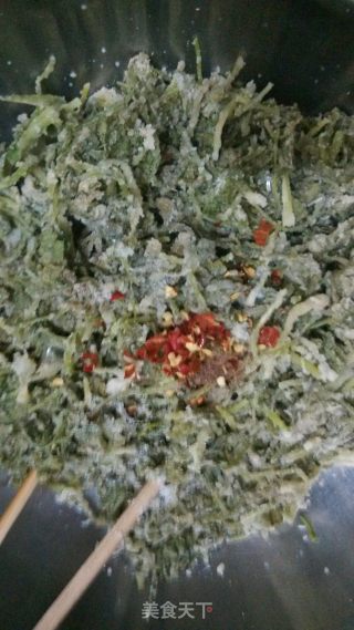 蒸香菜的做法步骤：8