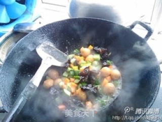 家常四喜小炒--素炒虎皮鹌鹑蛋的做法步骤：8
