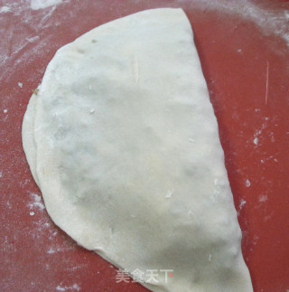 荠菜月牙煎饼的做法步骤：3