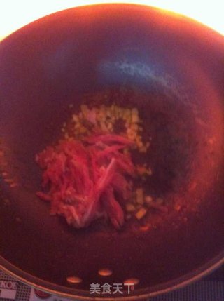 蒜苔炒肉丝的做法步骤：7