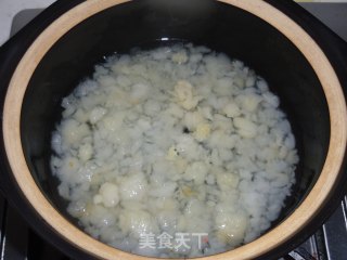 美容甜品——椰香木瓜炖雪蛤的做法步骤：5