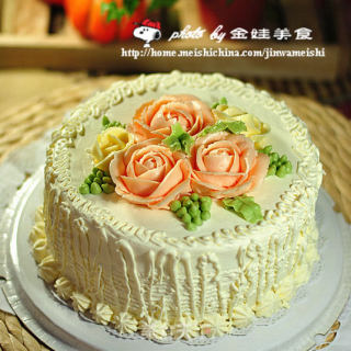送给母亲的【生日蛋糕】的做法步骤：6