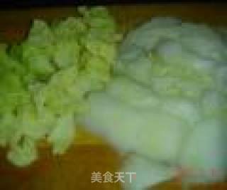白菜炖豆腐丝的做法步骤：2