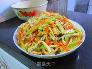 豆腐墨鱼丝的做法步骤：12