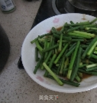 蒜苔炒牛健子肉的做法步骤：10