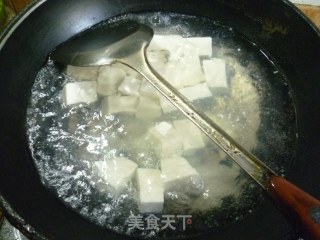 菜芯干鸡蛋豆腐汤的做法步骤：4