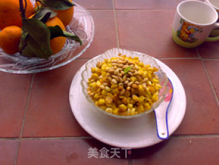蛋黄松子炒玉米的做法步骤：11