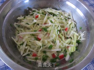 早餐滴【高丽菜起司煎饼】的做法步骤：4
