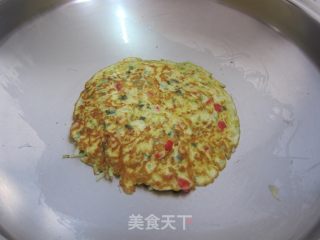 早餐滴【高丽菜起司煎饼】的做法步骤：5