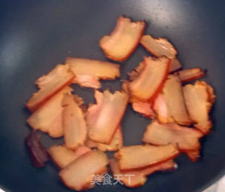 腊肉炒芥菜的做法步骤：4