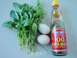 萝卜苗鸡蛋羹的做法步骤：2