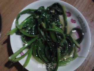 素炒油麦菜的做法步骤：6