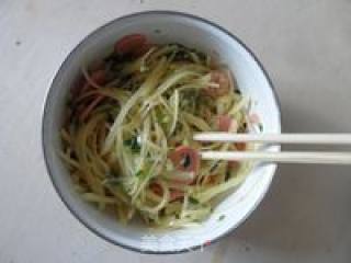 土豆丝火腿煎饼的做法步骤：9