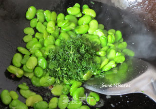 春季时令小蔬——茴香蚕豆的做法步骤：5