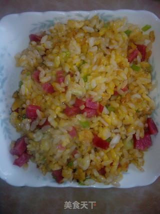 零厨艺做出美味黄金炒饭的做法步骤：8