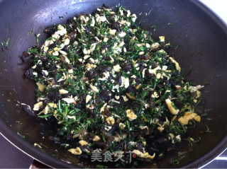 生煎荠菜饺子的做法步骤：3