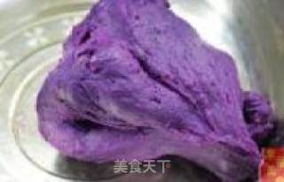 茉莉花紫薯米饼的做法步骤：2