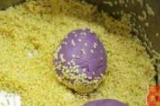 茉莉花紫薯米饼的做法步骤：4
