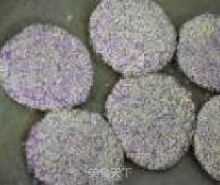 茉莉花紫薯米饼的做法步骤：6