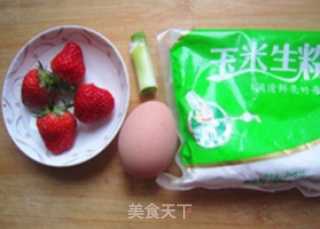 草莓蛋饼的做法步骤：1