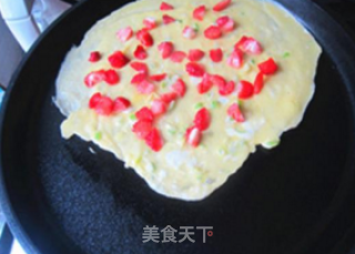 草莓蛋饼的做法步骤：7
