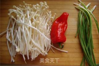 葱油金针菇的做法步骤：1