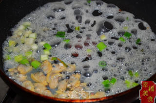 美食二合一蛤蜊煎烧豆腐的做法步骤：7