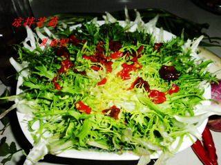 夏日美食——酸甜麻辣炝苦菊的做法步骤：11