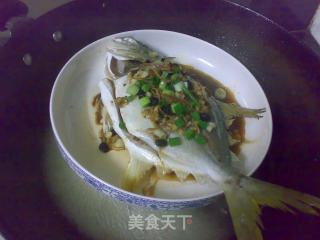 陈皮鼓汁蒸鲳鱼的做法步骤：7