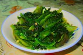 青炒花莴苣叶的做法步骤：5