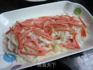 爽口火腿田萝卜丝的做法步骤：7