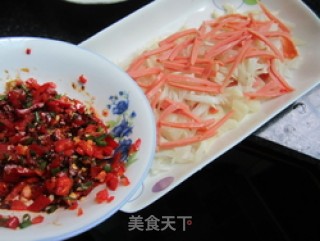 爽口火腿田萝卜丝的做法步骤：10