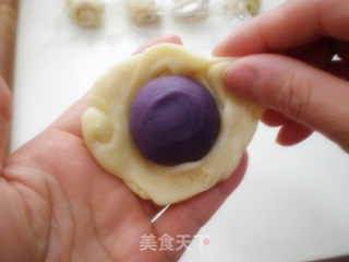 莲花紫酥的做法步骤：14