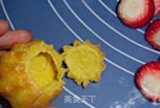 基础泡芙 小人草莓泡芙的做法步骤：13